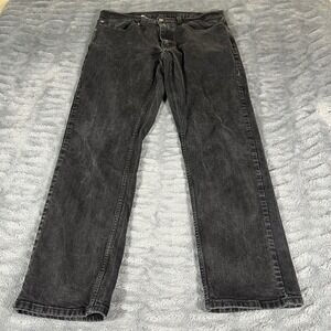 Levis 559 Mens Relaxed Straight Leg Jeans Faded Black Denim W36 L30 Stretch